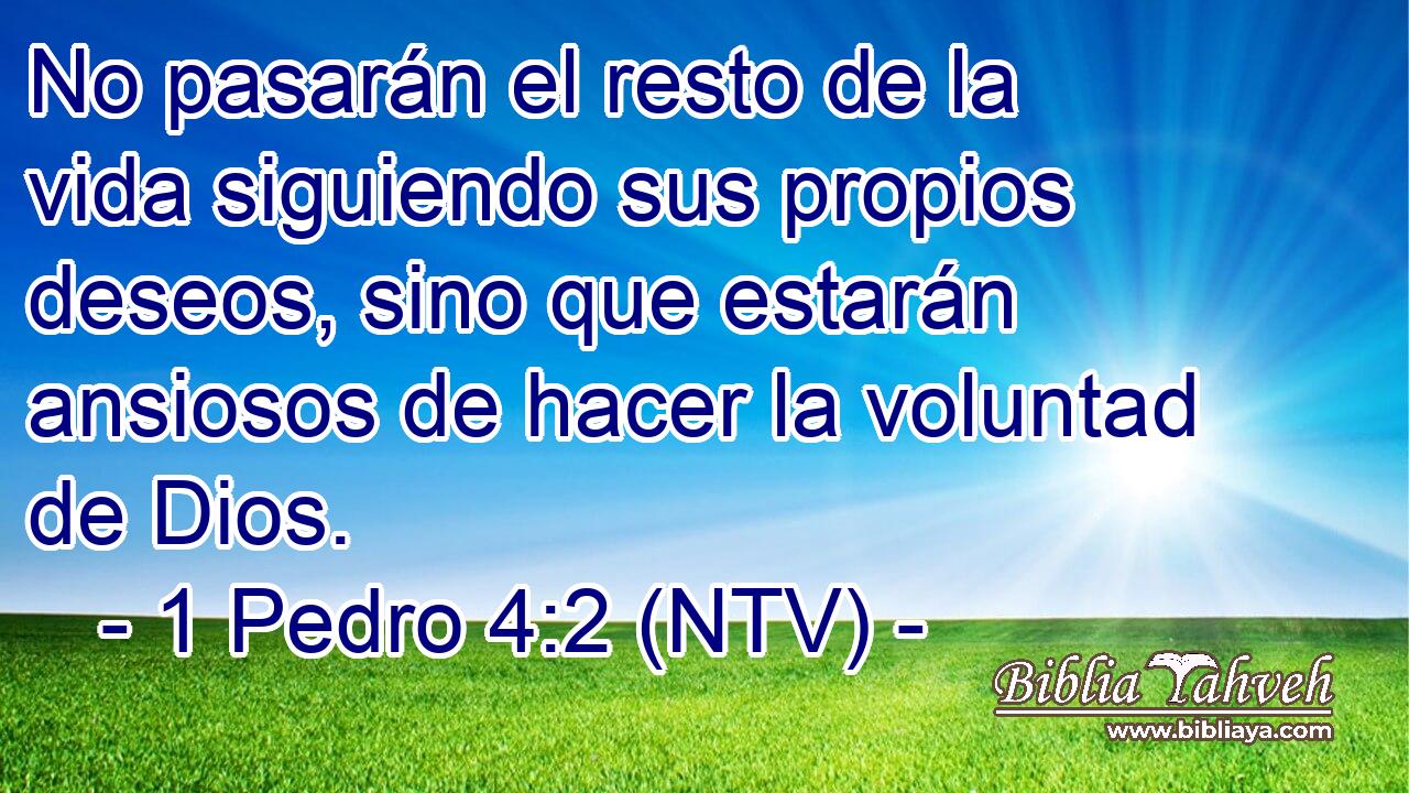 No pasarán el resto de la vida siguiendo sus propios deseos, sino que estarán ansiosos de hacer la voluntad de Dios.