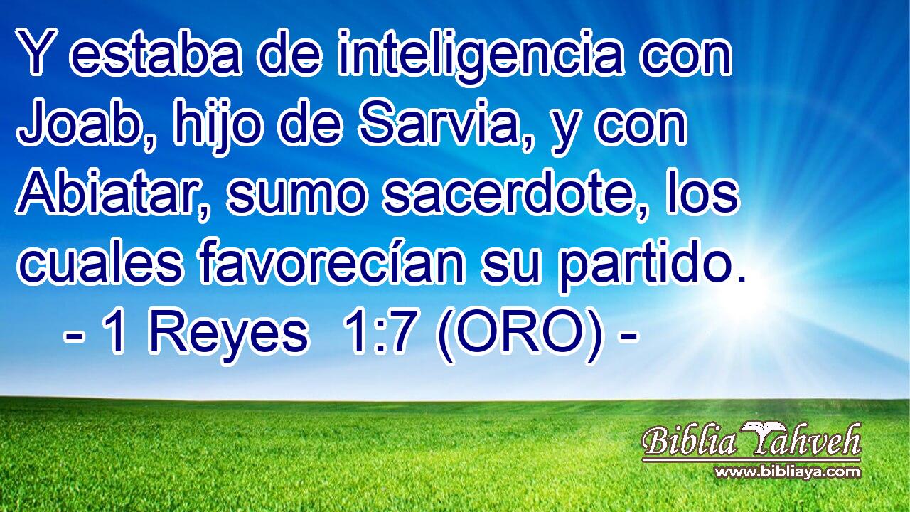  Y estaba de inteligencia con Joab, hijo de Sarvia, y con Abiatar, sumo sacerdote, los cuales favorecían su partido. 