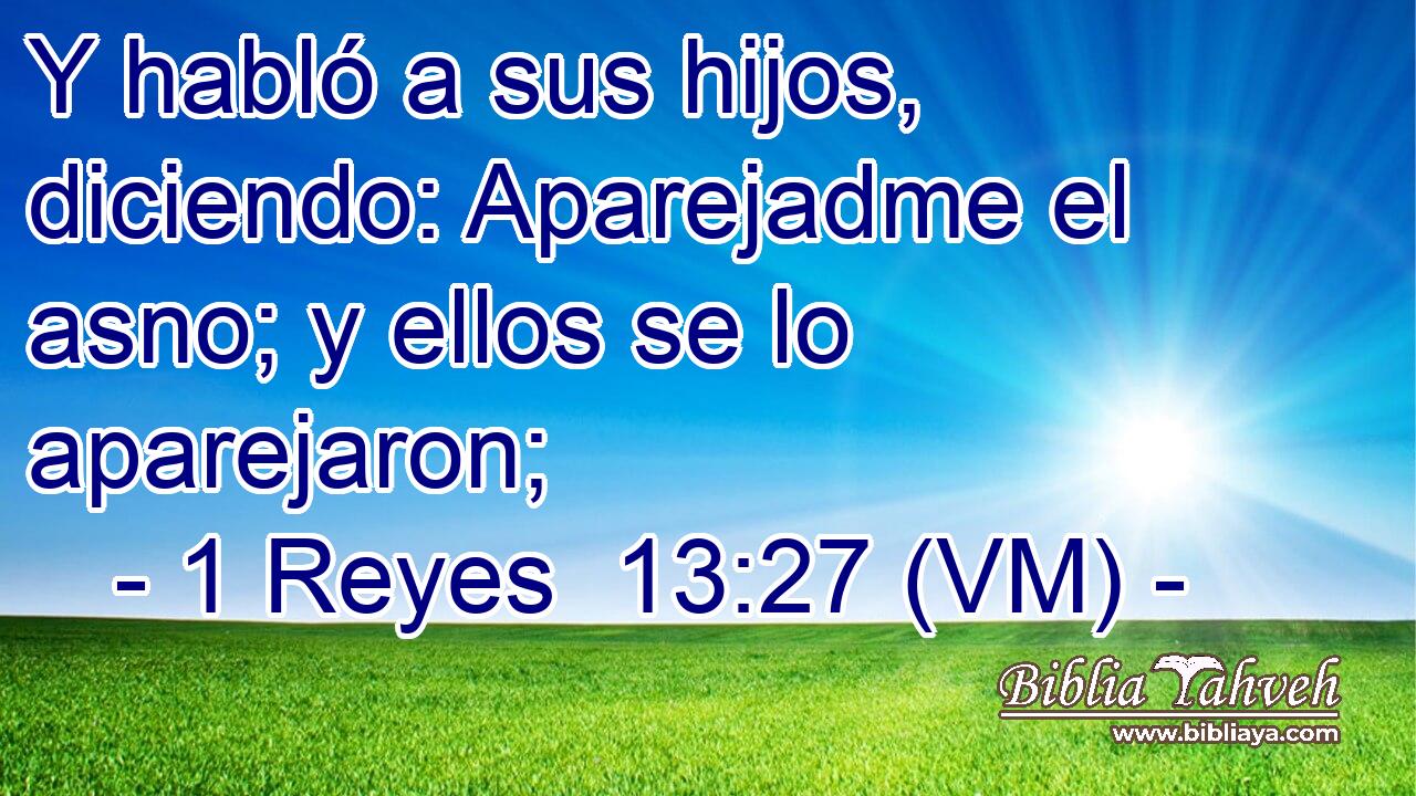  Y habló a sus hijos, diciendo: Aparejadme el asno; y ellos se lo aparejaron; 