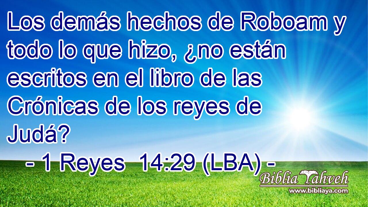 Los demás hechos de Roboam y todo lo que hizo, ¿no están escritos en el libro de las Crónicas de los reyes de Judá?