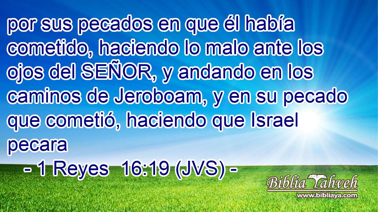 por sus pecados en que él había cometido, haciendo lo malo ante los ojos del SEÑOR, y andando en los caminos de Jeroboam, y en su pecado que cometió, haciendo que Israel pecara