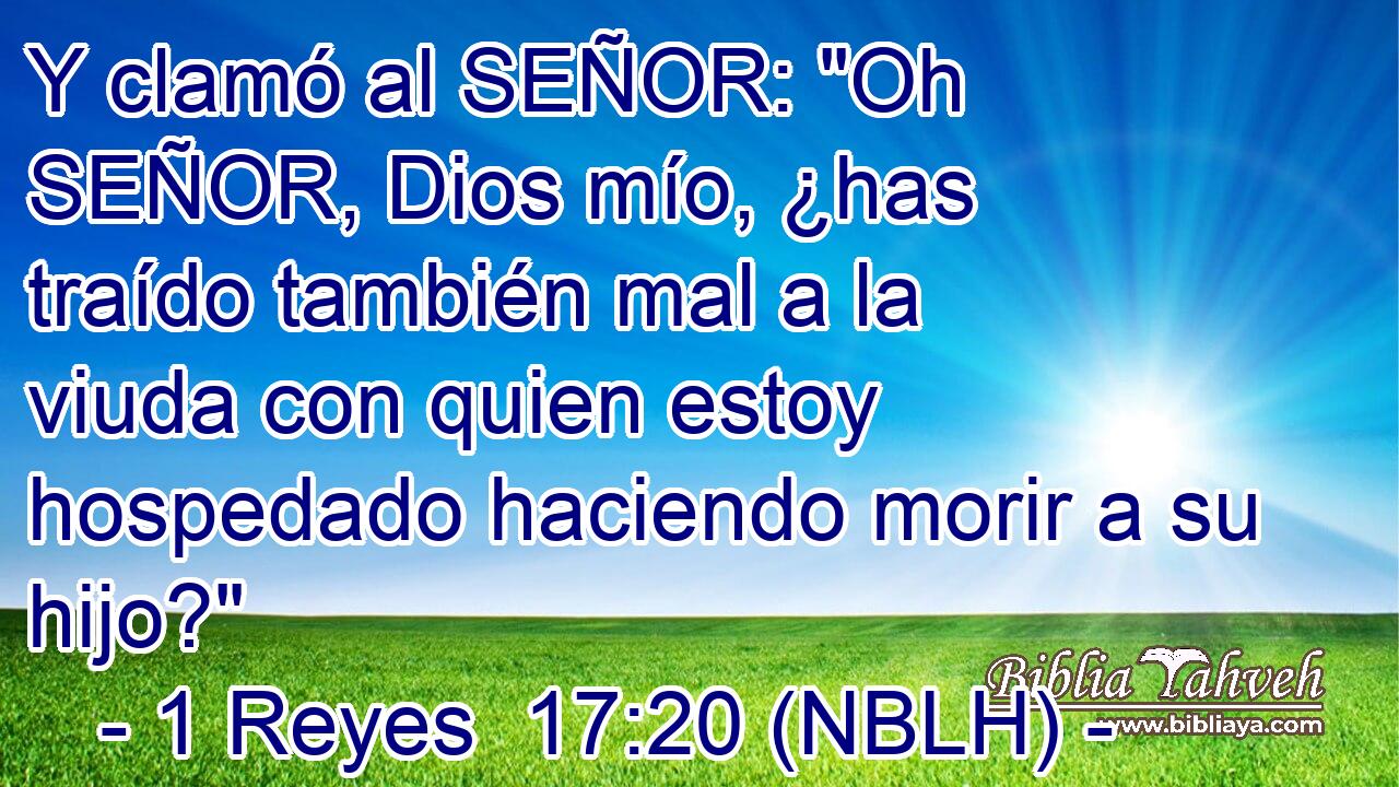  Y clamó al SEÑOR: 