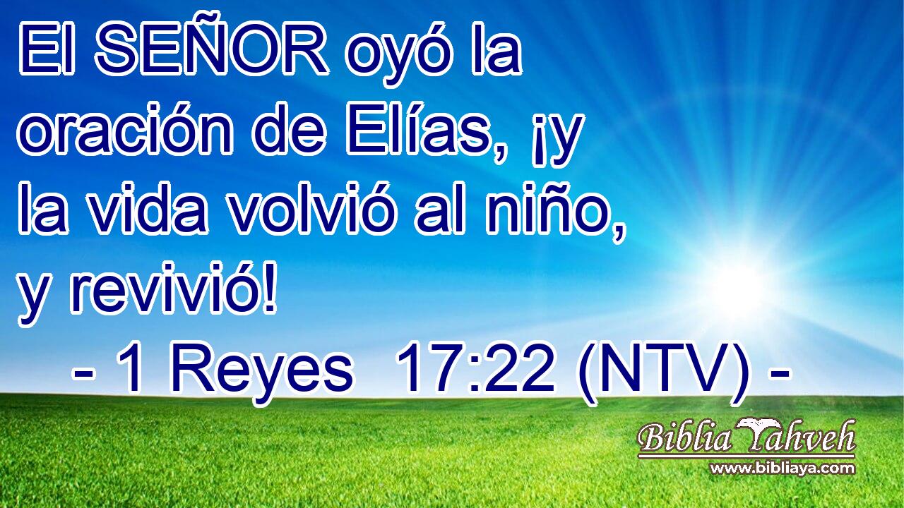 El SEÑOR oyó la oración de Elías, ¡y la vida volvió al niño, y revivió!