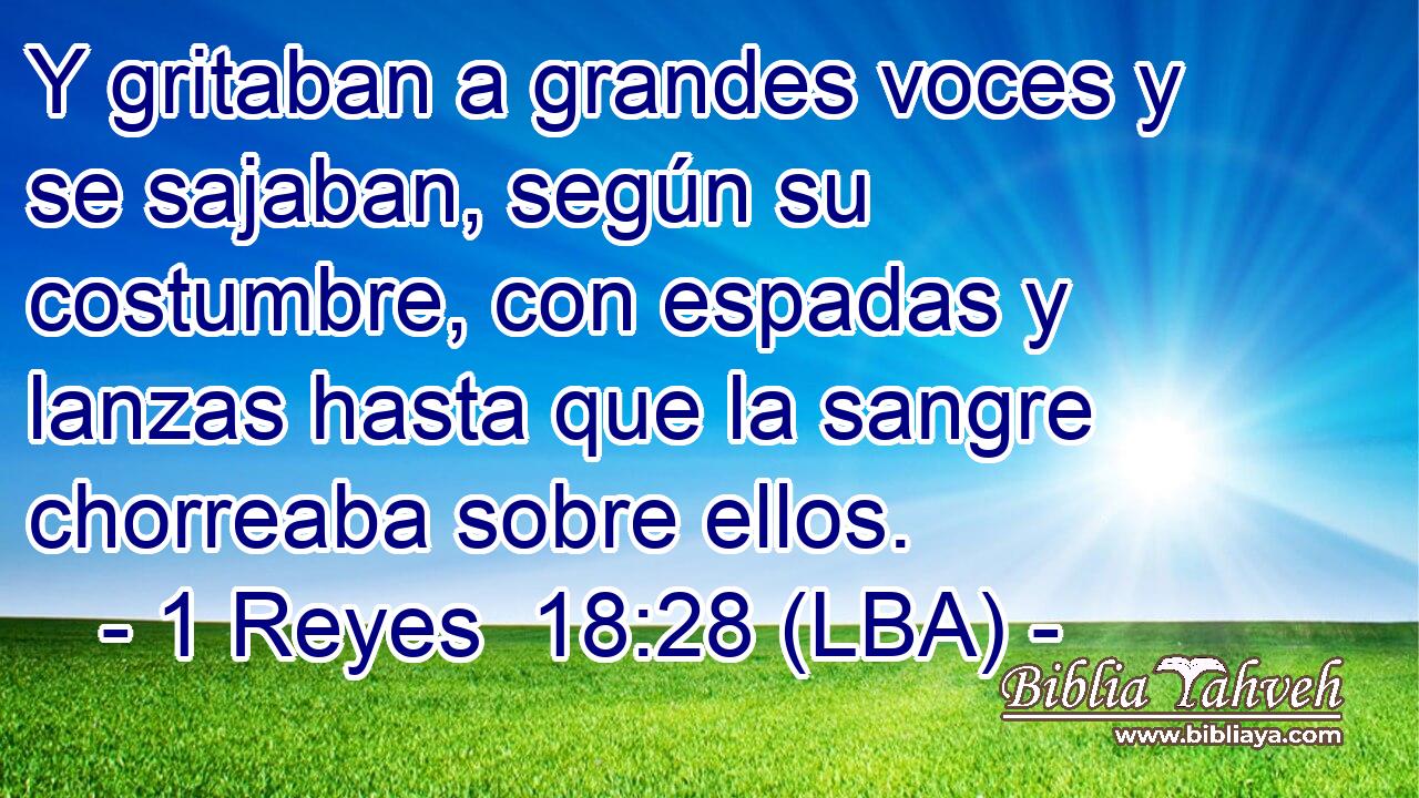 Y gritaban a grandes voces y se sajaban, según su costumbre, con espadas y lanzas hasta que la sangre chorreaba sobre ellos.