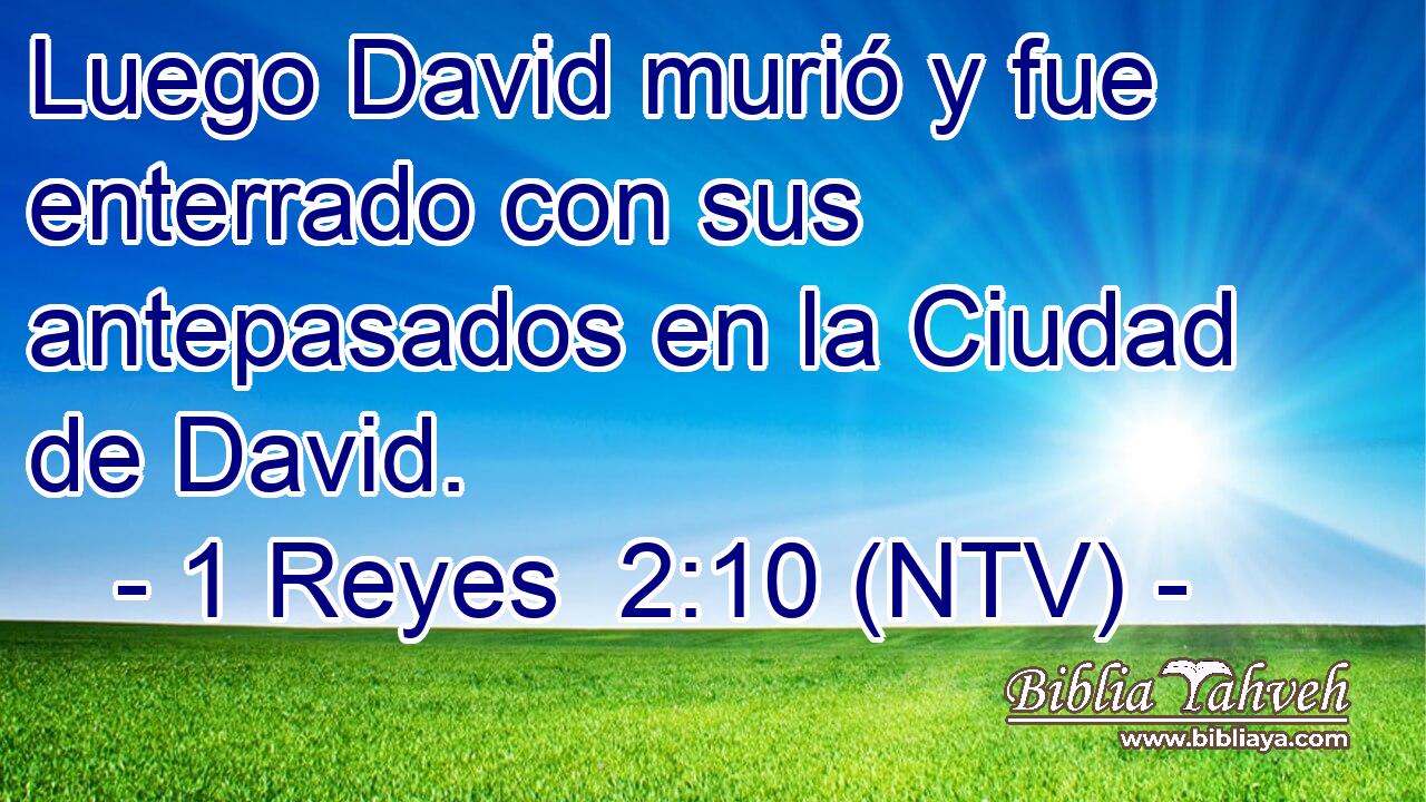 Luego David murió y fue enterrado con sus antepasados en la Ciudad de David.