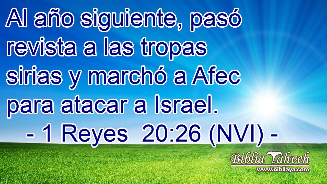  Al año siguiente, pasó revista a las tropas sirias y marchó a Afec para atacar a Israel. 