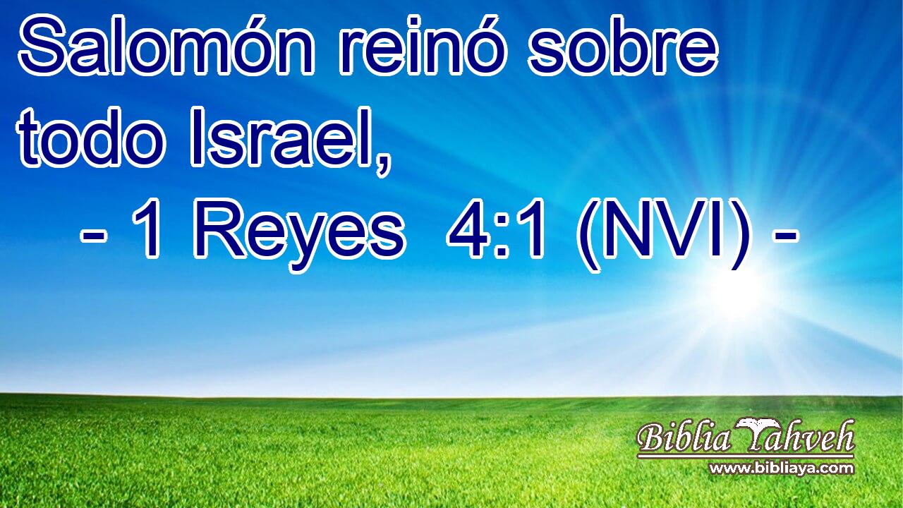  Salomón reinó sobre todo Israel, 