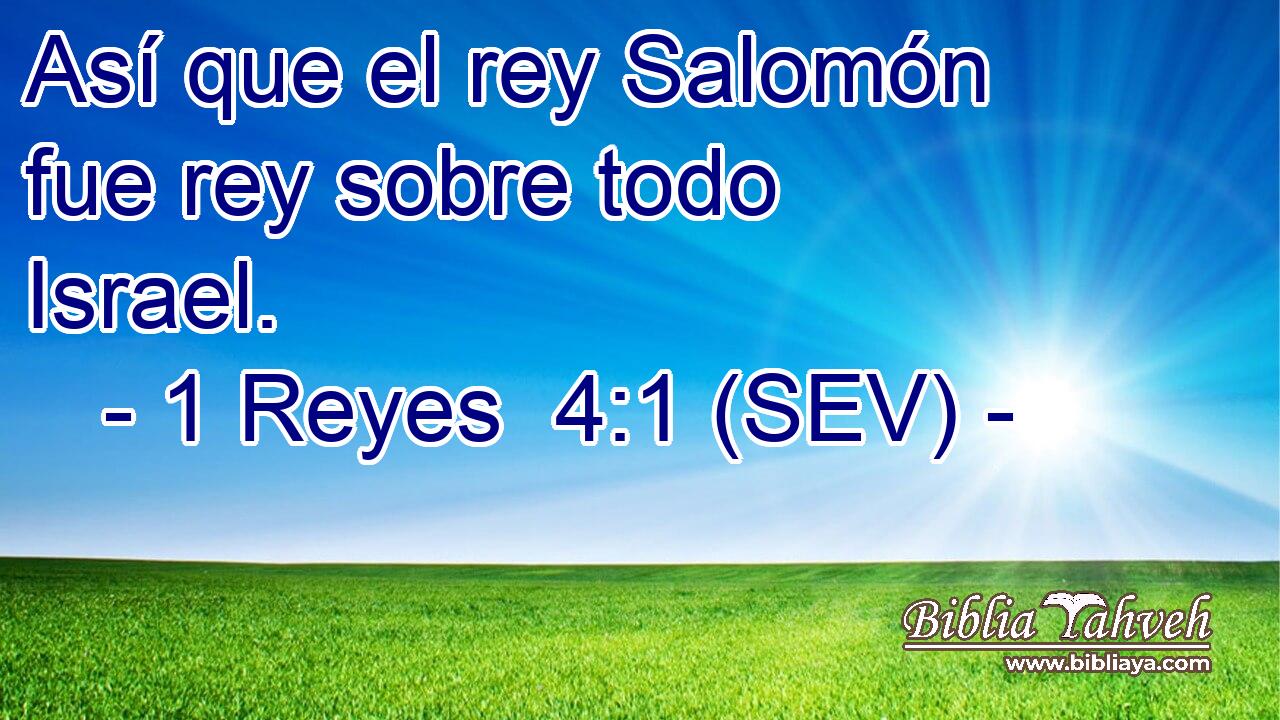 Así que el rey Salomón fue rey sobre todo Israel.