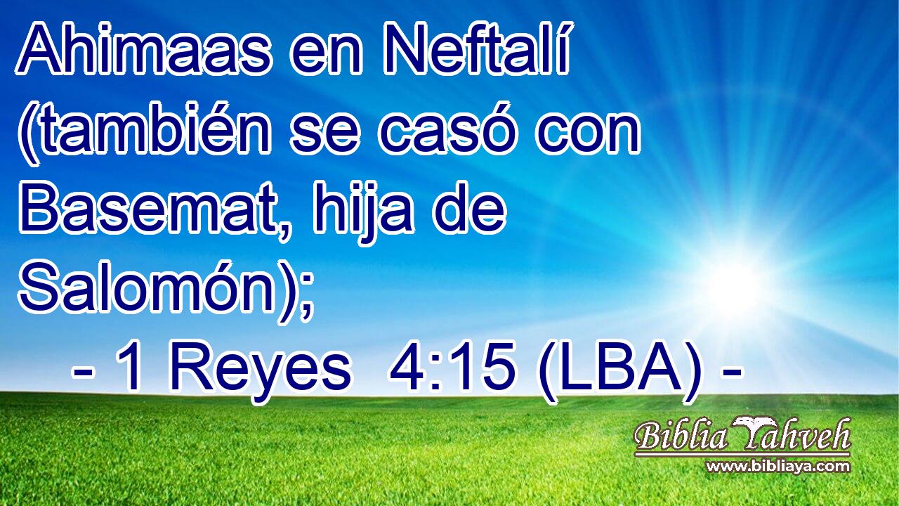 Ahimaas en Neftalí (también se casó con Basemat, hija de Salomón);