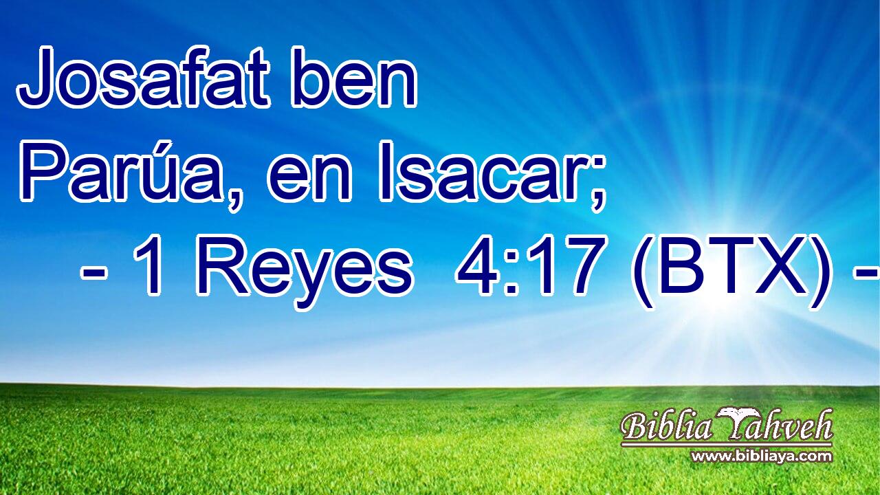 Josafat ben Parúa, en Isacar;