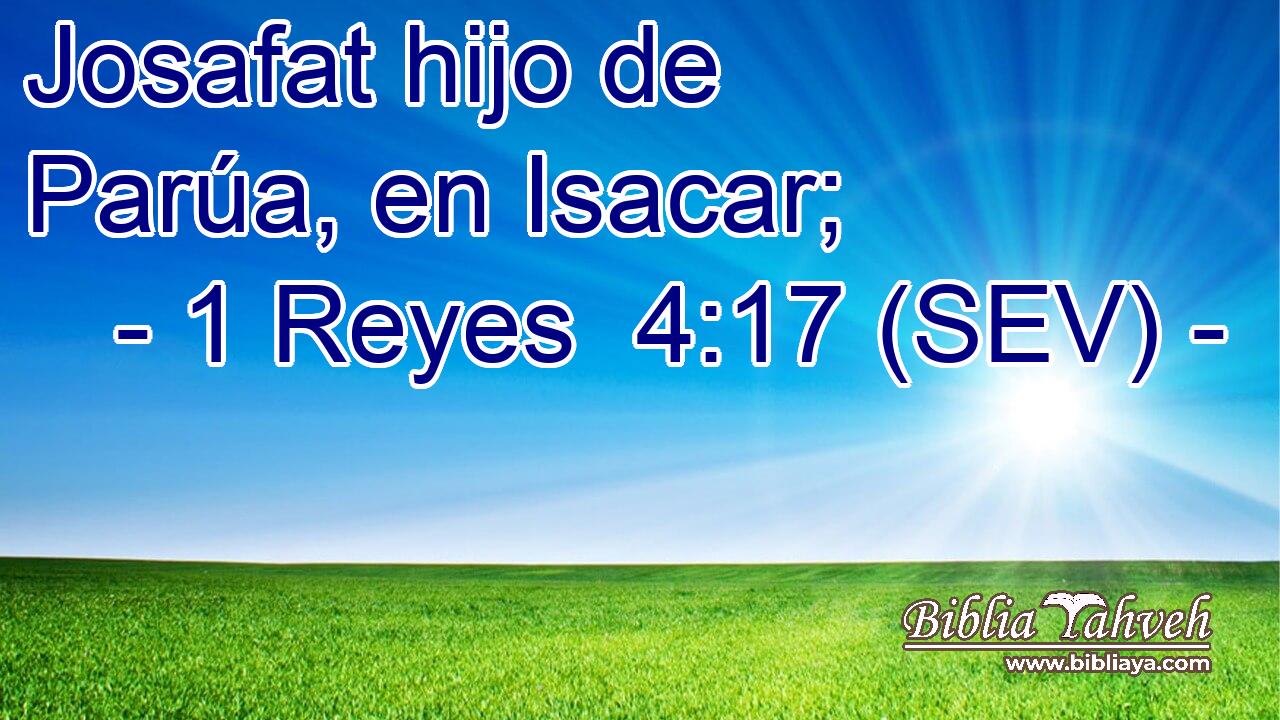 Josafat hijo de Parúa, en Isacar;
