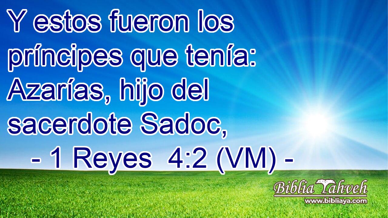  Y estos fueron los príncipes que tenía: Azarías, hijo del sacerdote Sadoc, 