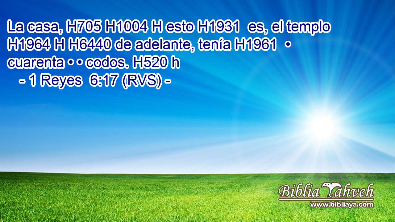 La casa, H705 H1004 H esto H1931  es, el templo H1964 H H6440 de adelante, tenía H1961  • cuarenta • • codos. H520 h 