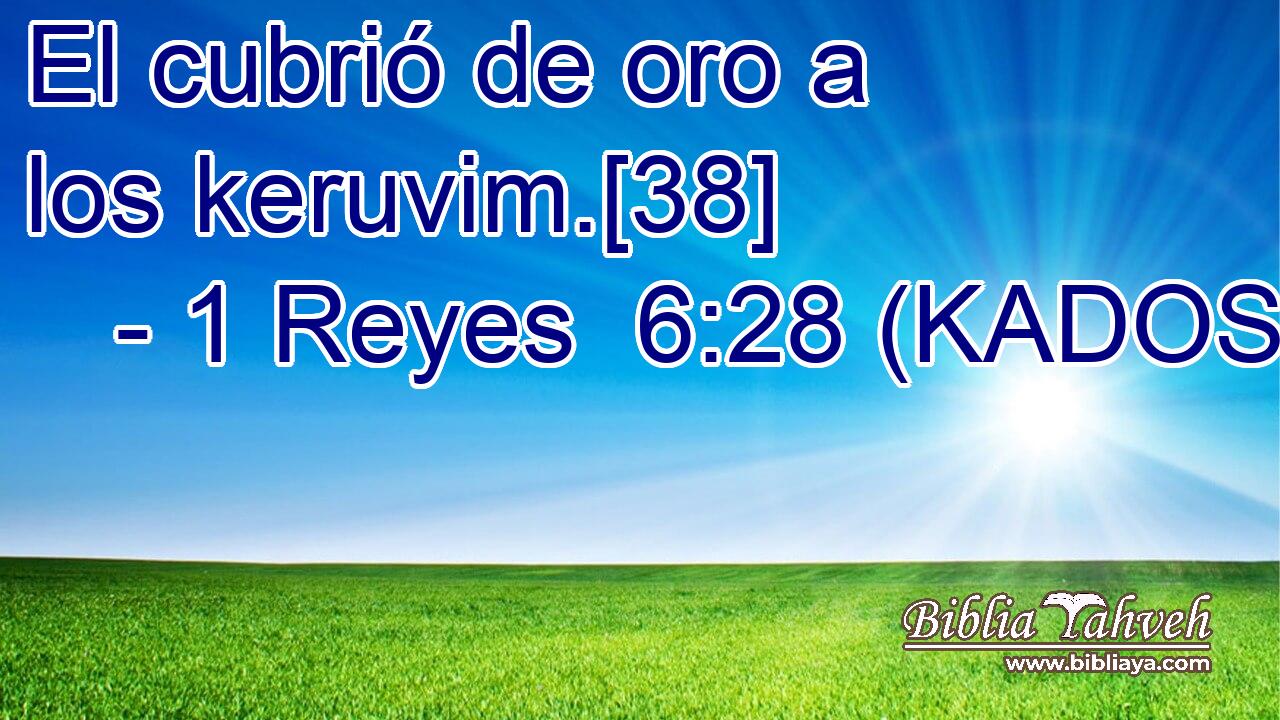  El cubrió de oro a los keruvim.[38] 