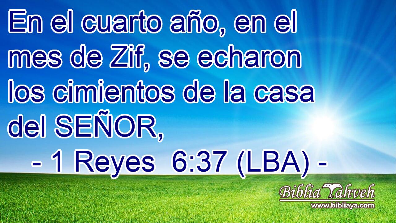 En el cuarto año, en el mes de Zif, se echaron los cimientos de la casa del SEÑOR,