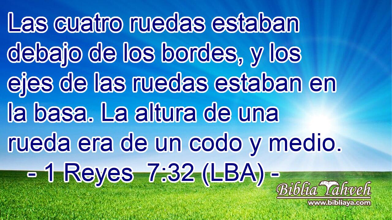 Las cuatro ruedas estaban debajo de los bordes, y los ejes de las ruedas estaban en la basa. La altura de una rueda era de un codo y medio.