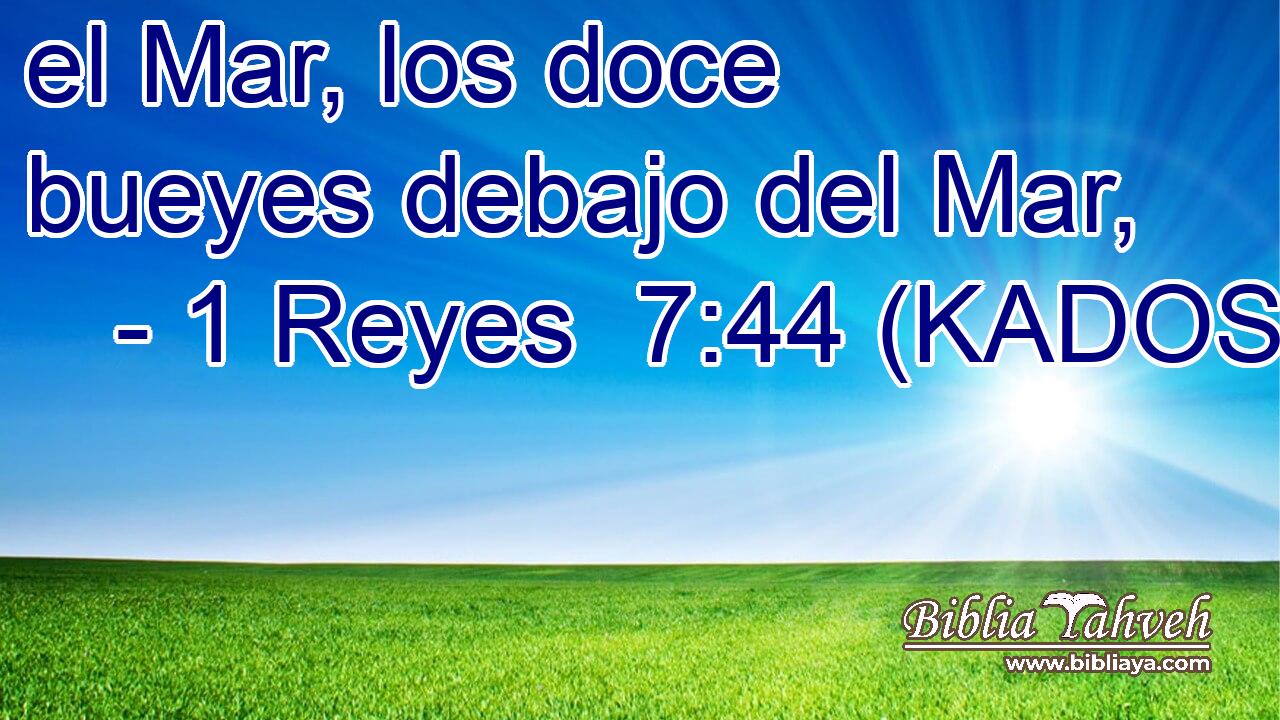  el Mar, los doce bueyes debajo del Mar, 