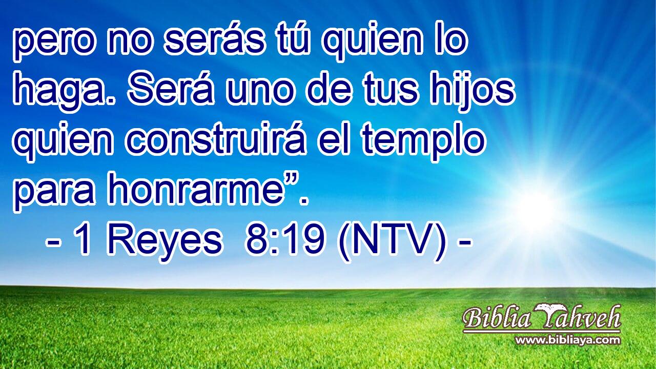 pero no serás tú quien lo haga. Será uno de tus hijos quien construirá el templo para honrarme”.
