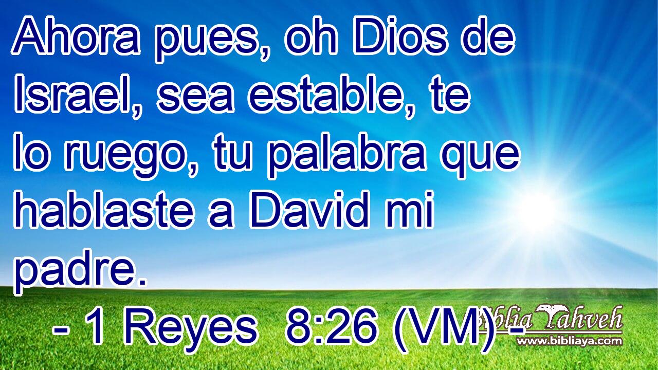  Ahora pues, oh Dios de Israel, sea estable, te lo ruego, tu palabra que hablaste a David mi padre. 