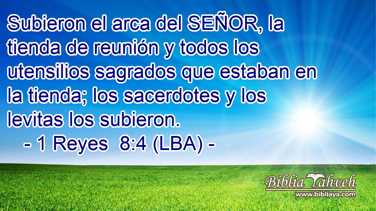Subieron el arca del SEÑOR, la tienda de reunión y todos los utensilios sagrados que estaban en la tienda; los sacerdotes y los levitas los subieron.
