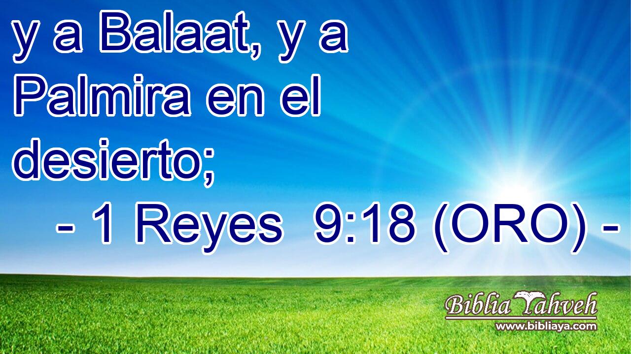  y a Balaat, y a Palmira en el desierto; 