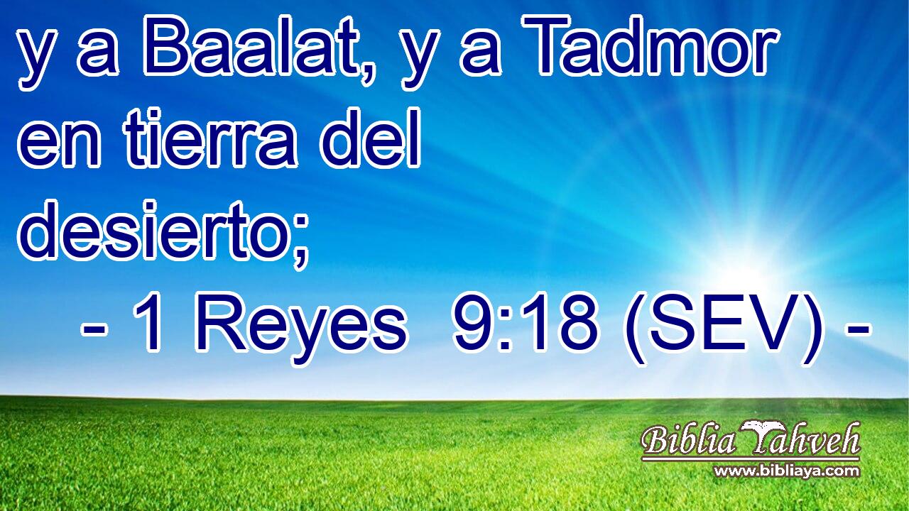 y a Baalat, y a Tadmor en tierra del desierto;