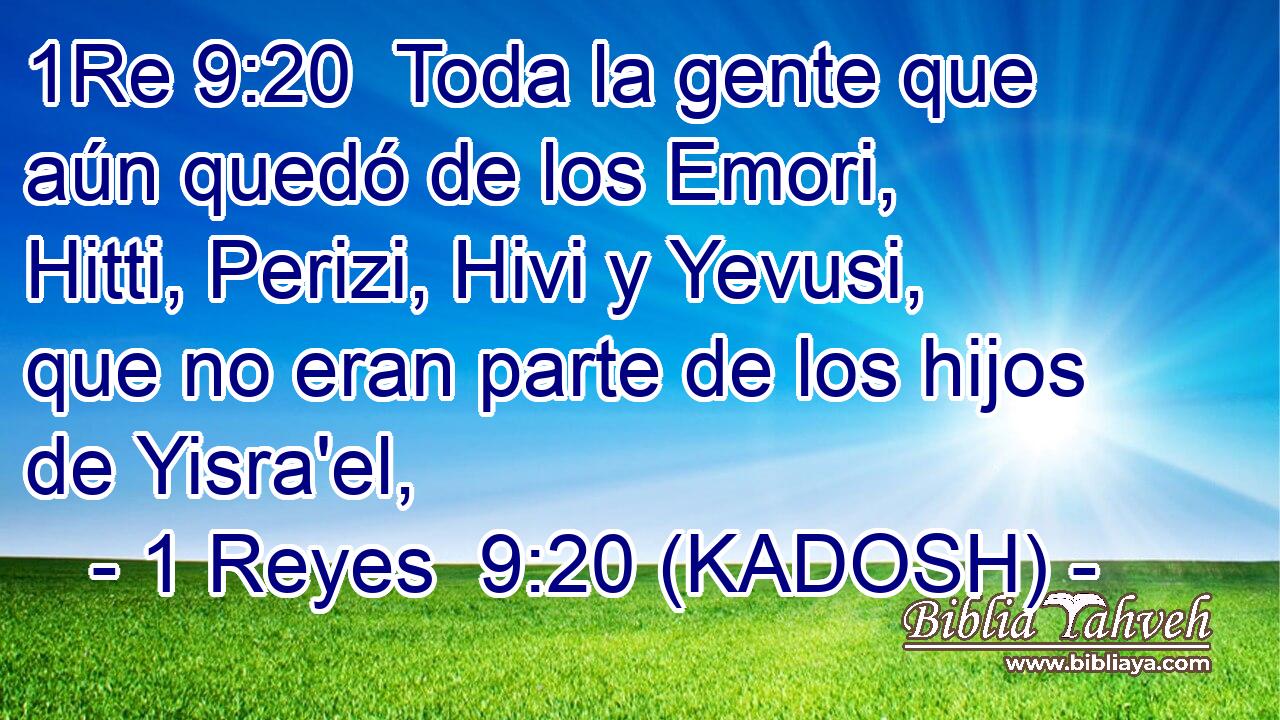  Toda la gente que aún quedó de los Emori, Hitti, Perizi, Hivi y Yevusi, que no eran parte de los hijos de Yisra'el, 