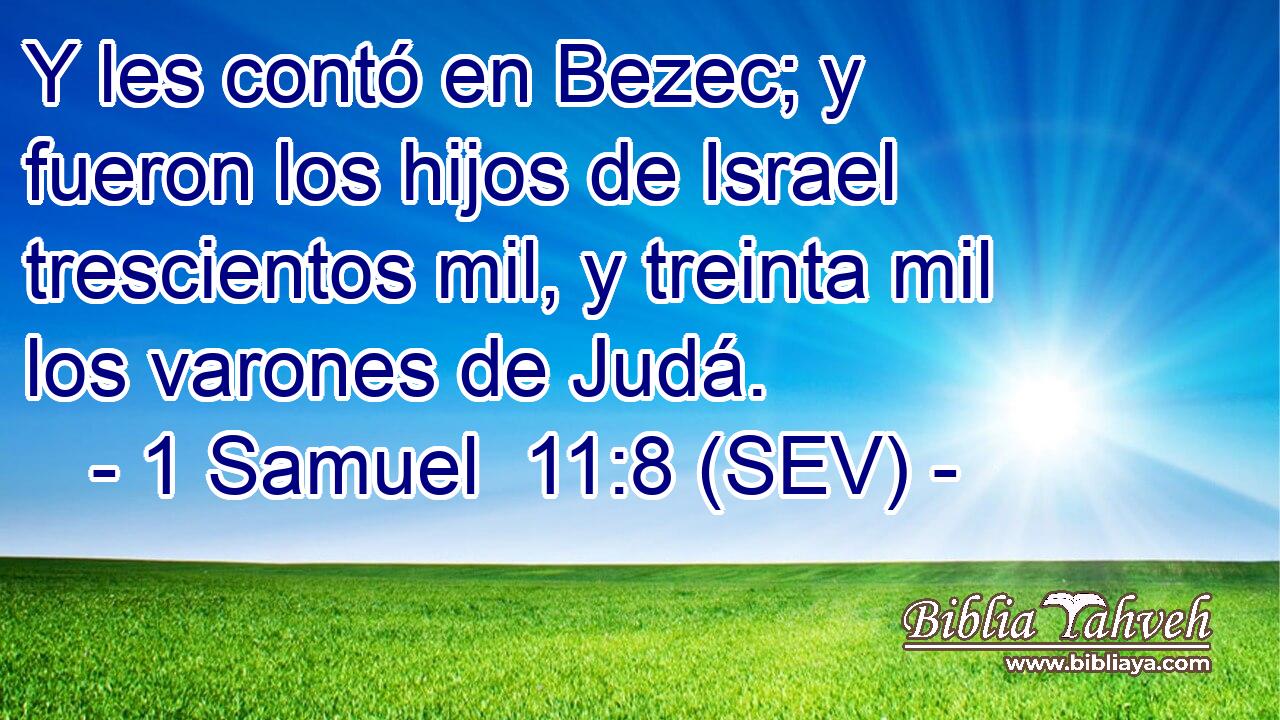 Y les contó en Bezec; y fueron los hijos de Israel trescientos mil, y treinta mil los varones de Judá.