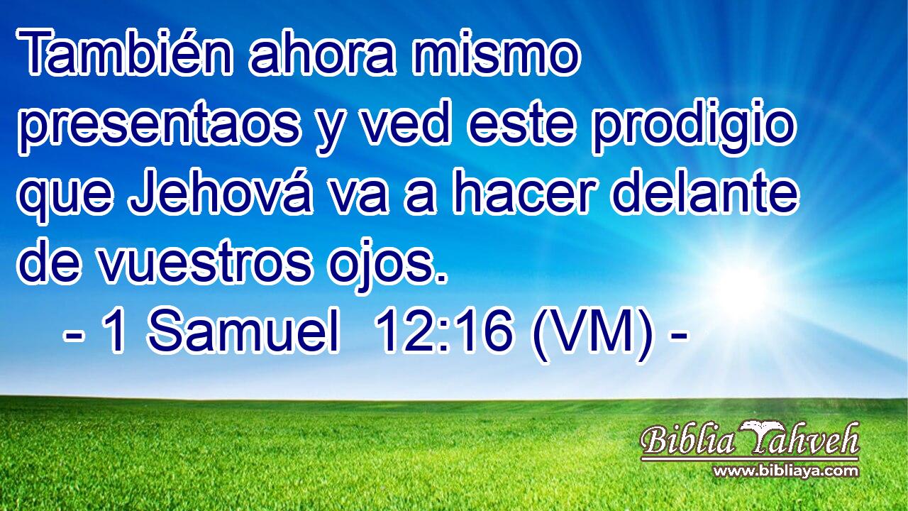  También ahora mismo presentaos y ved este prodigio que Jehová va a hacer delante de vuestros ojos. 