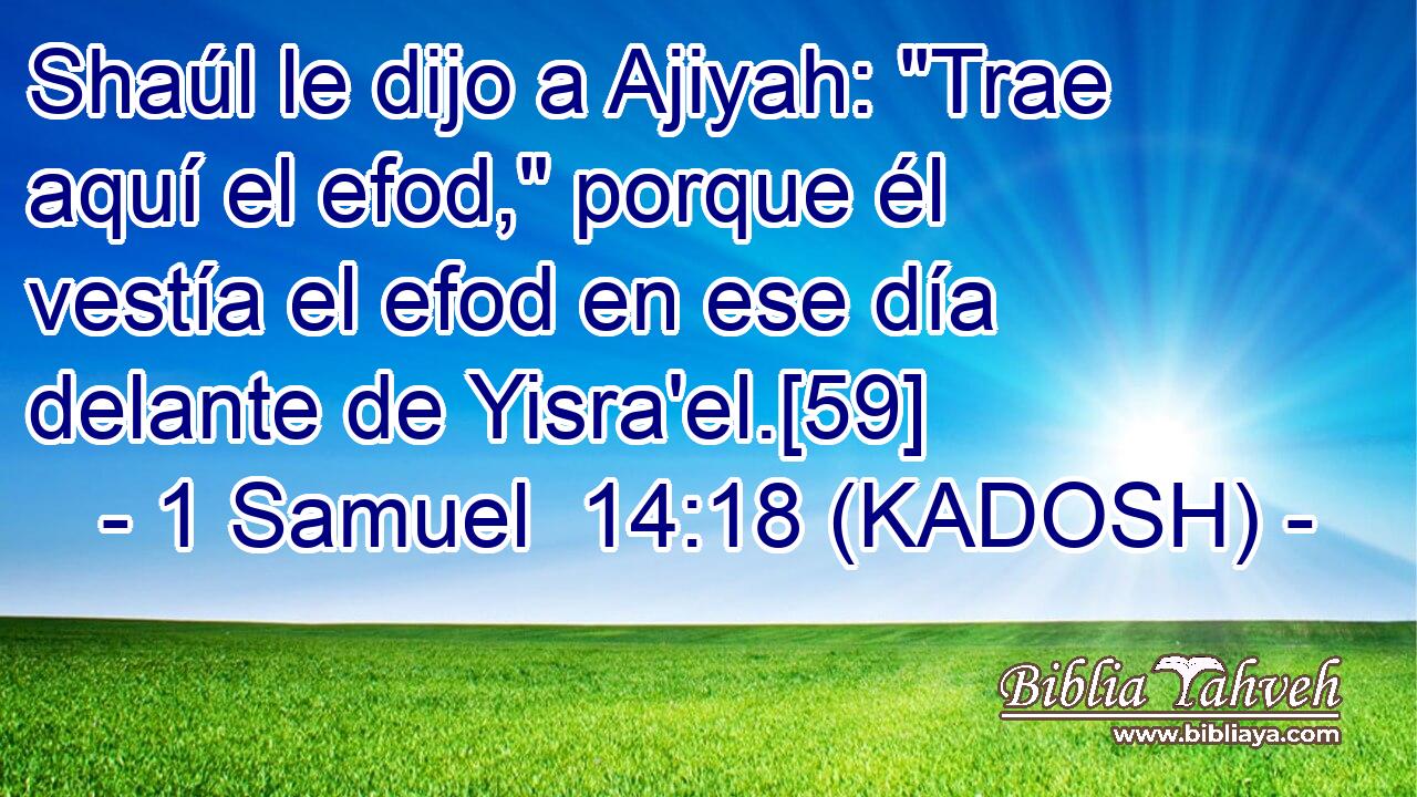  Shaúl le dijo a Ajiyah: 
