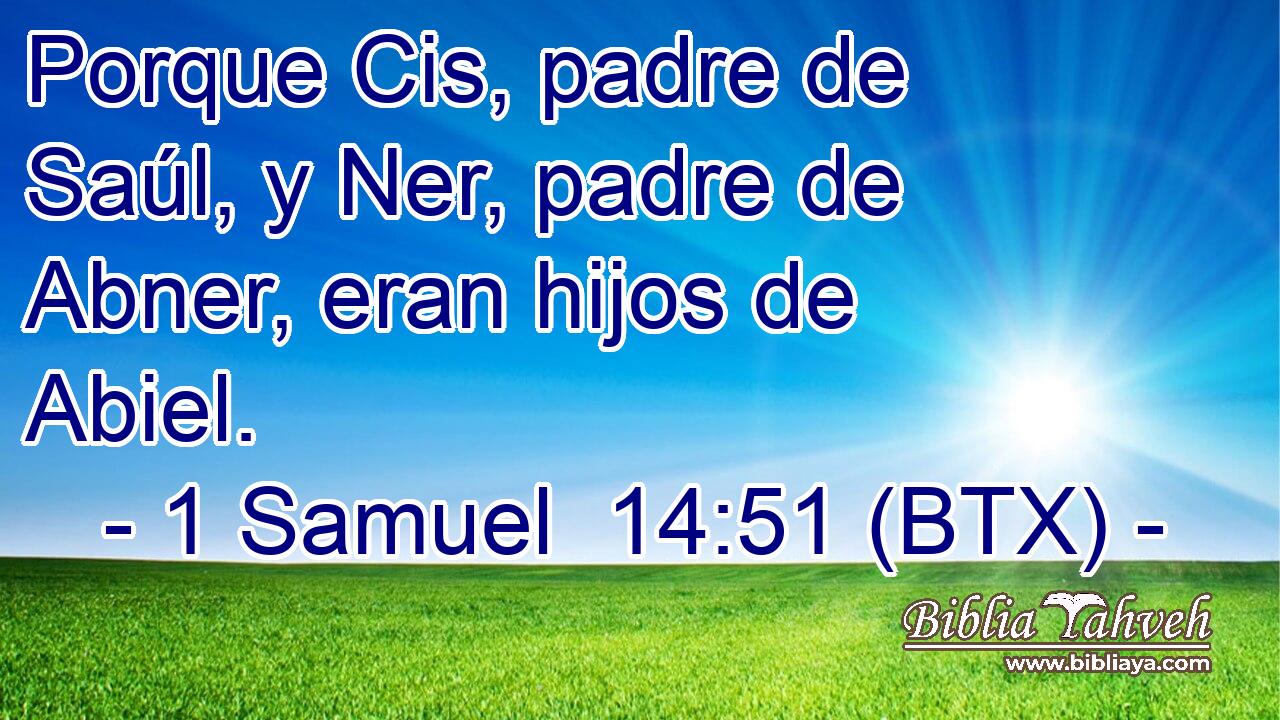 Porque Cis, padre de Saúl, y Ner, padre de Abner, eran hijos de Abiel.