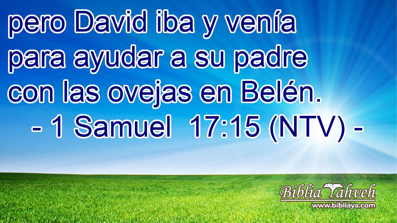 pero David iba y venía para ayudar a su padre con las ovejas en Belén.