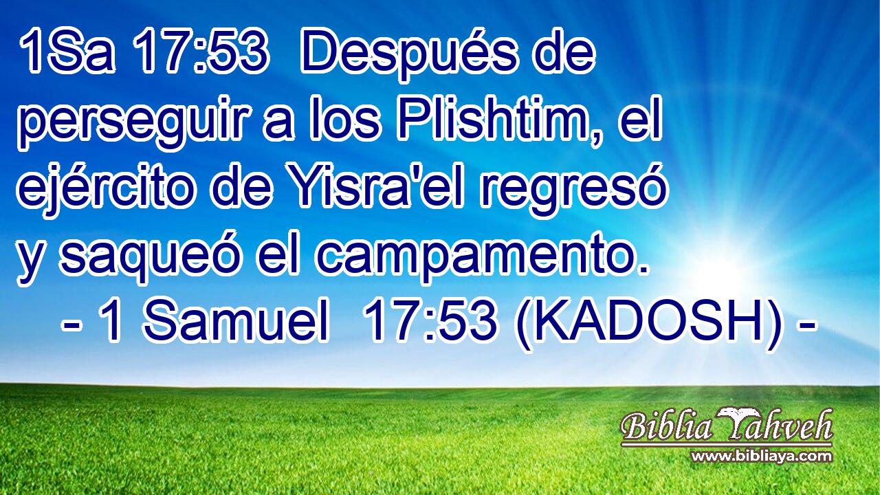  Después de perseguir a los Plishtim, el ejército de Yisra'el regresó y saqueó el campamento. 