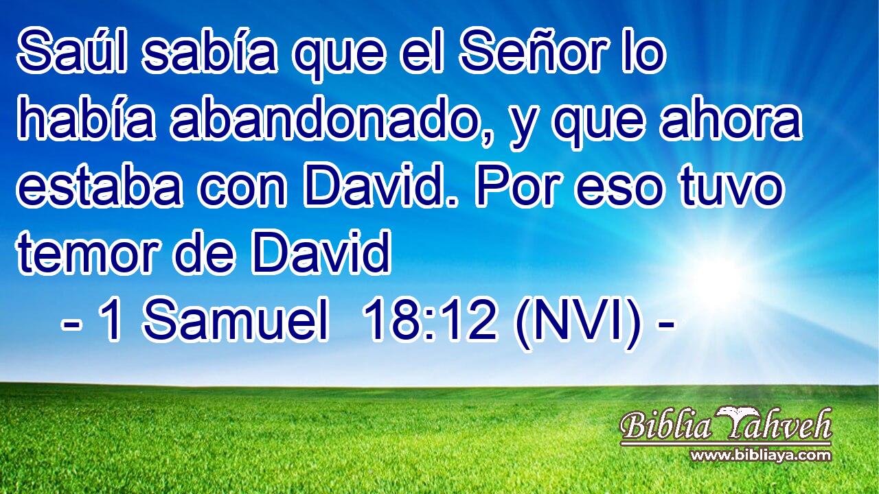  Saúl sabía que el Señor lo había abandonado, y que ahora estaba con David. Por eso tuvo temor de David 