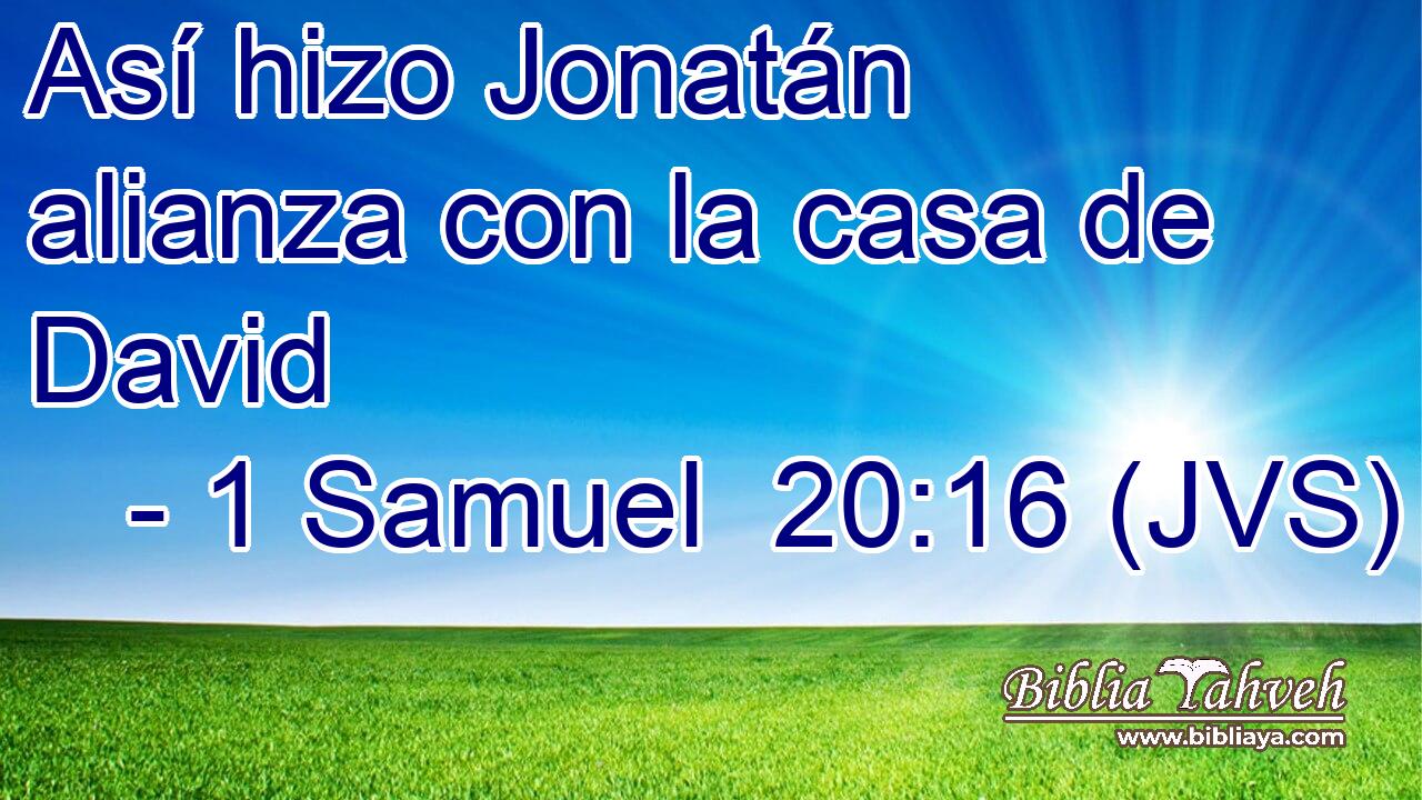 Así hizo Jonatán alianza con la casa de David