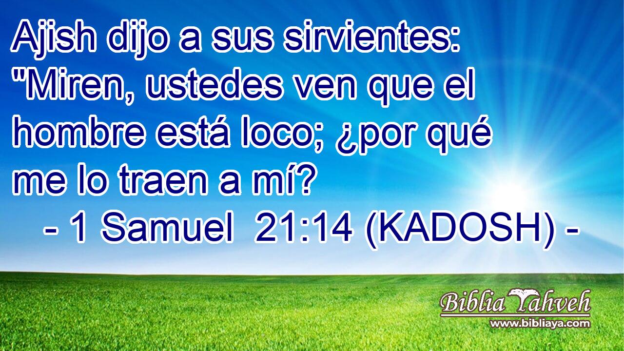  Ajish dijo a sus sirvientes: 