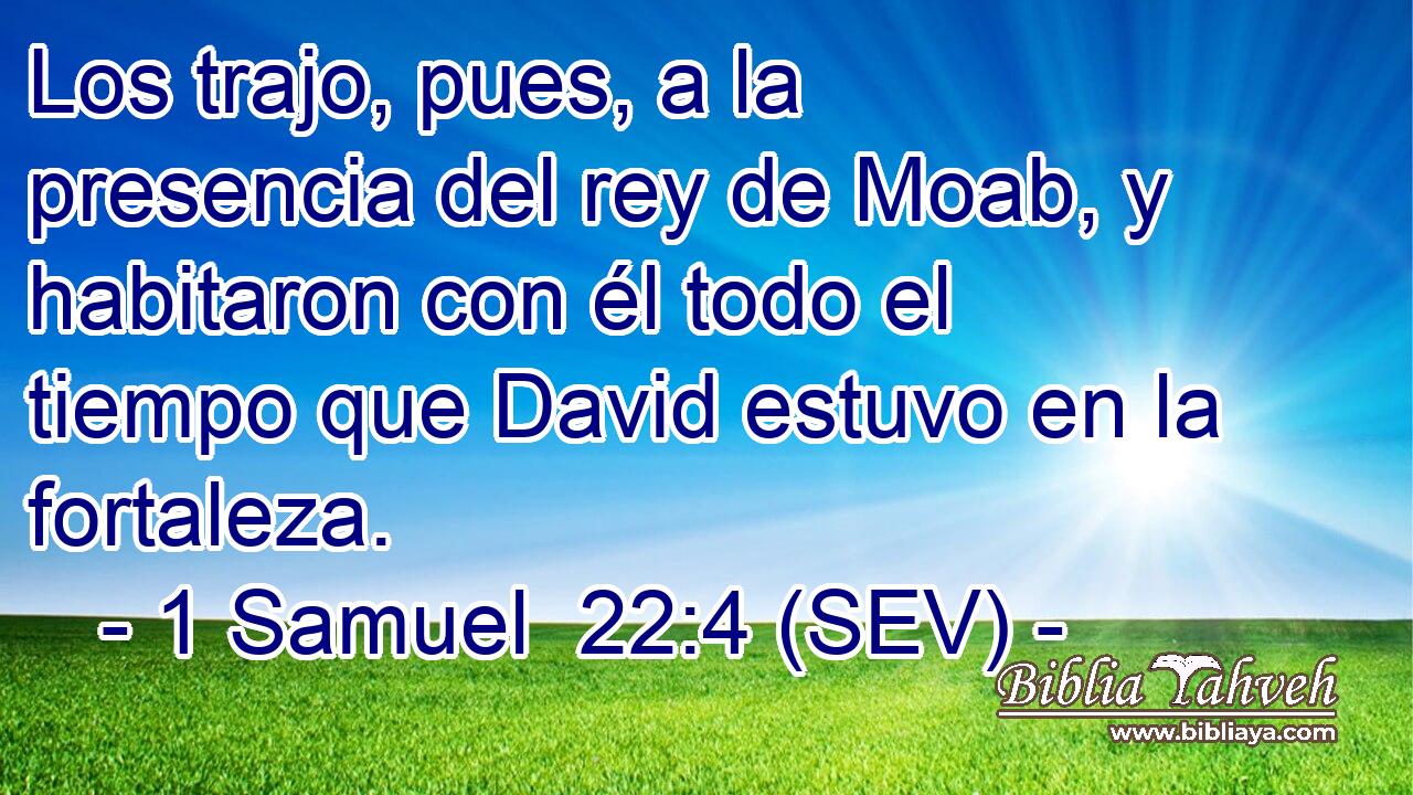 Los trajo, pues, a la presencia del rey de Moab, y habitaron con él todo el tiempo que David estuvo en la fortaleza.