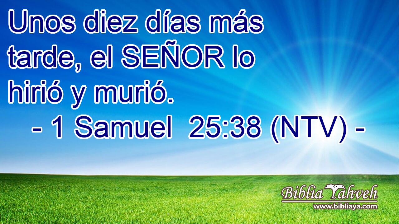 Unos diez días más tarde, el SEÑOR lo hirió y murió.