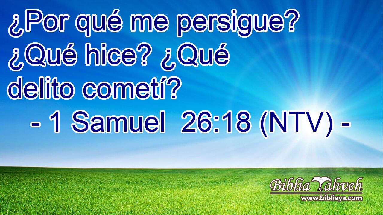 ¿Por qué me persigue? ¿Qué hice? ¿Qué delito cometí?