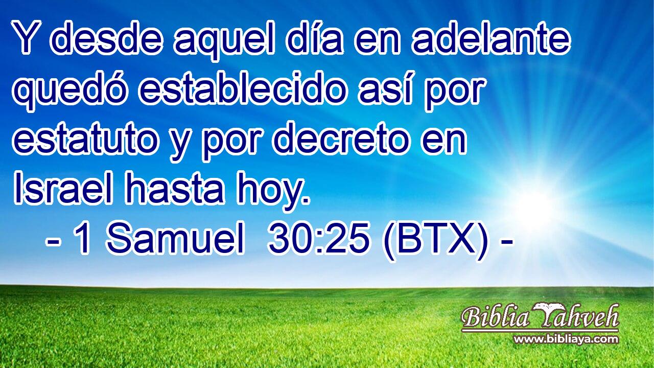 Y desde aquel día en adelante quedó establecido así por estatuto y por decreto en Israel hasta hoy.