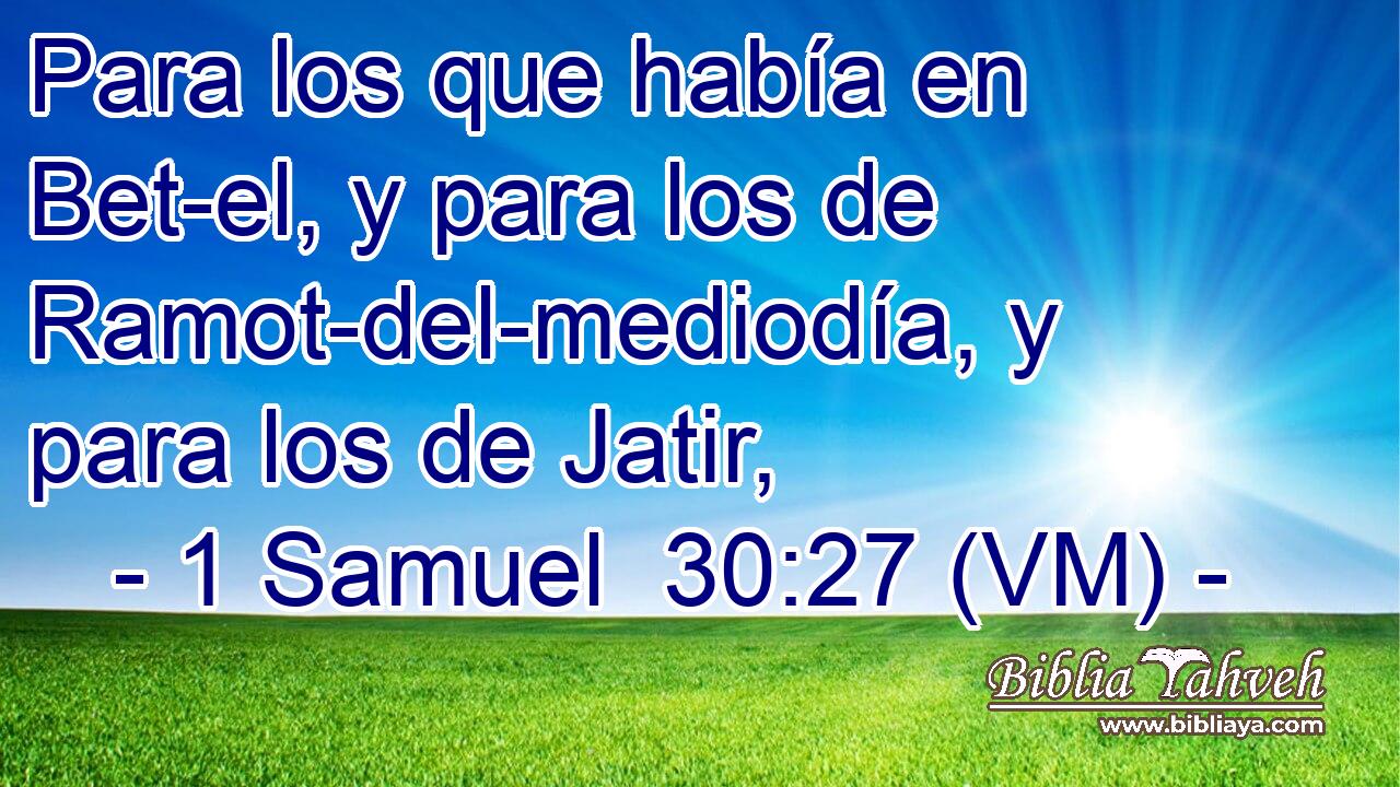  Para los que había en Bet-el, y para los de Ramot-del-mediodía, y para los de Jatir, 