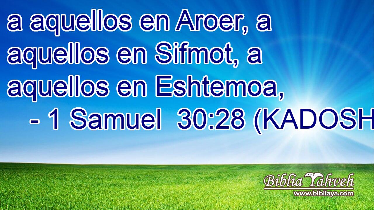  a aquellos en Aroer, a aquellos en Sifmot, a aquellos en Eshtemoa, 
