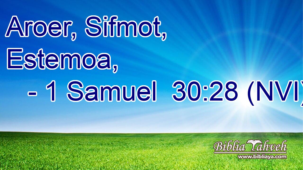  Aroer, Sifmot, Estemoa, 