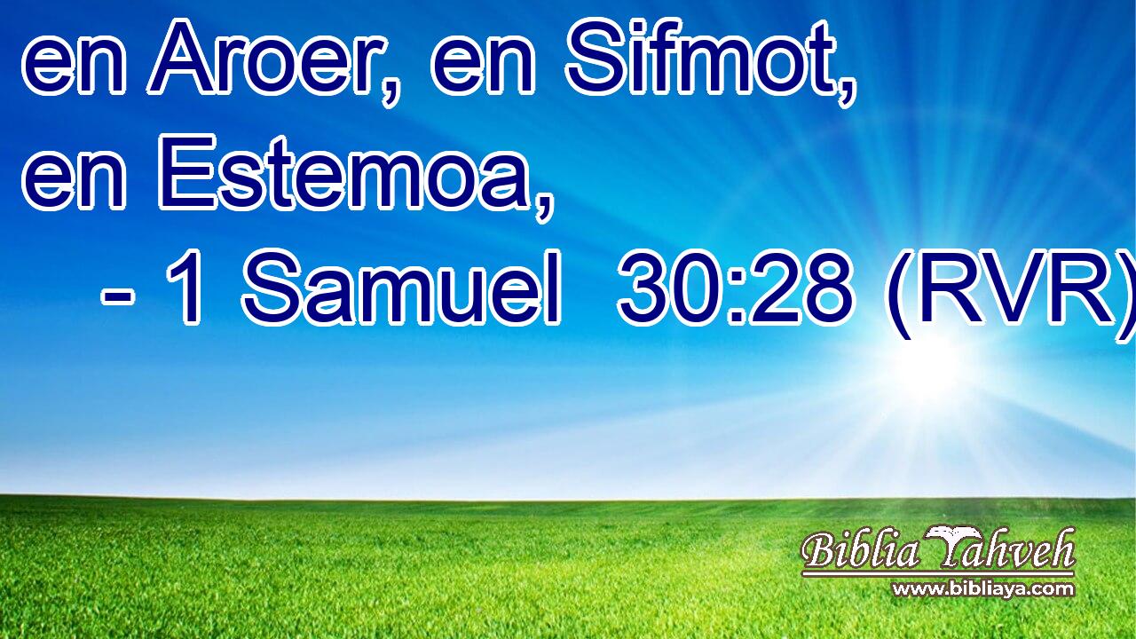 en Aroer, en Sifmot, en Estemoa,