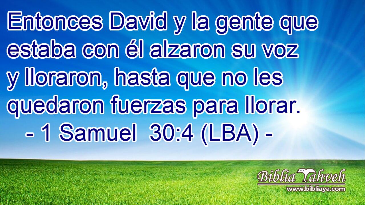 Entonces David y la gente que estaba con él alzaron su voz y lloraron, hasta que no les quedaron fuerzas para llorar.