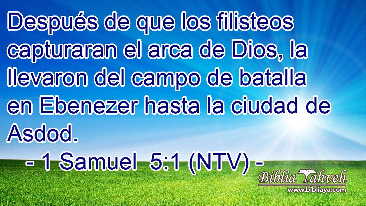 Después de que los filisteos capturaran el arca de Dios, la llevaron del campo de batalla en Ebenezer hasta la ciudad de Asdod.