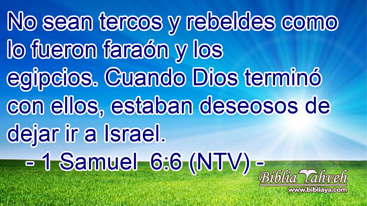 No sean tercos y rebeldes como lo fueron faraón y los egipcios. Cuando Dios terminó con ellos, estaban deseosos de dejar ir a Israel.