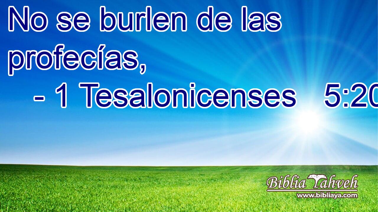 No se burlen de las profecías,