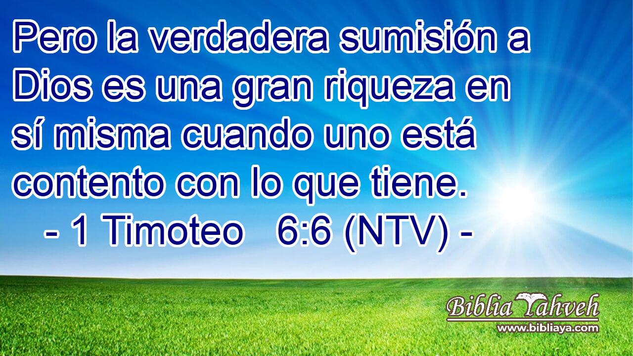 Pero la verdadera sumisión a Dios es una gran riqueza en sí misma cuando uno está contento con lo que tiene.