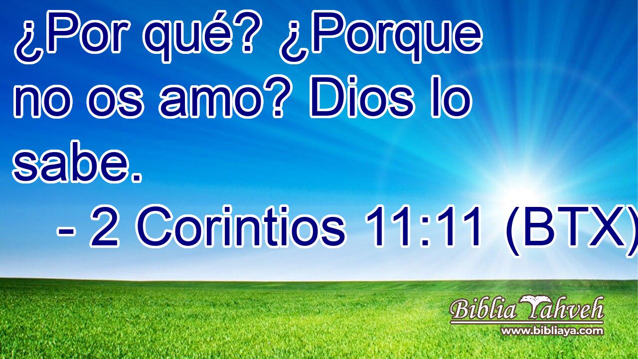 ¿Por qué? ¿Porque no os amo? Dios lo sabe.